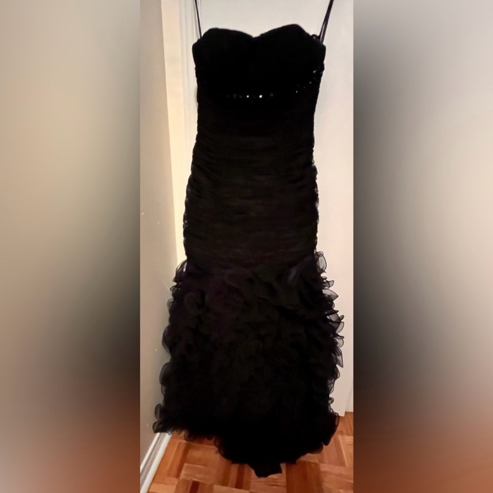Pronovias Strapless Black Dress